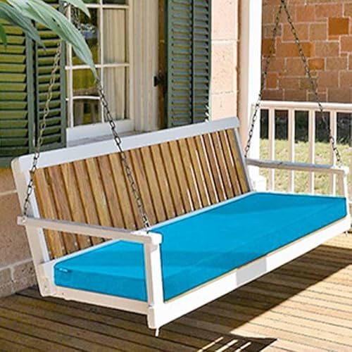 YWQJL Cojines para Bancos De Exterior,Terraza Waterproof Removable Cover,Cojines Sofa Exterior Jardin Colchoneta Banco Jardin Fijación para Columpio De Jardín(1,137 * 41 * 8cm)