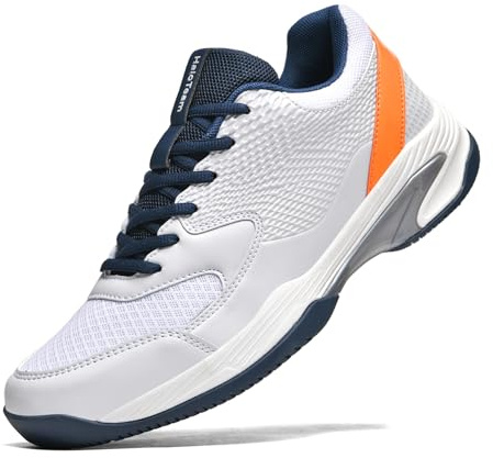 HaloTeam Chaussures de tennis pour homme - Mode - Antidérapantes - Légères - Respirantes - Chaussures de course et de sport pour le badminton, le squash, le volleyball - 5 UK-11 UK, 38 EU