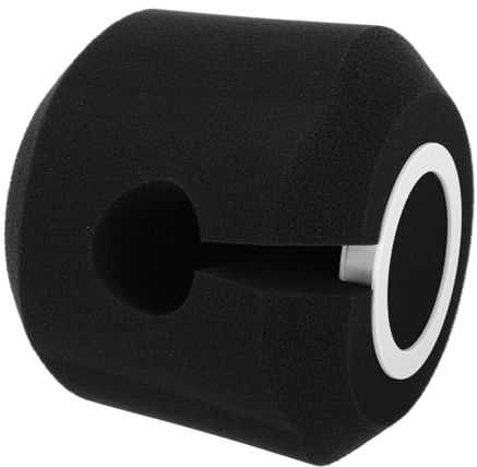 BAZEITFLOW Filtro Antiviento Para Micrófono Pequeño, Protector De Viento De Esponja Para Grabación y Transmisión En Estudio, Reducción De Ruido Eficaz Para Audio Claro y Uso Portátil