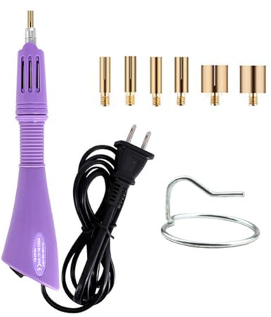 Applicatore di Strass, Strumento Pietre Hot Fix, Con 7 Misure Punte, Riscaldamento Rapido Della Bacchetta Di Fissaggio A Caldo Applicatore, Per Tessuti, Scarpe, Vestiti Fai Da Te