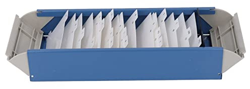 RASTKY Porte-Cartes avec Onglets A Pouvant Contenir 800 Cartes de Visite Porte-fichiers A à Carte avec Couvercle Transparent élevé (BLUE)