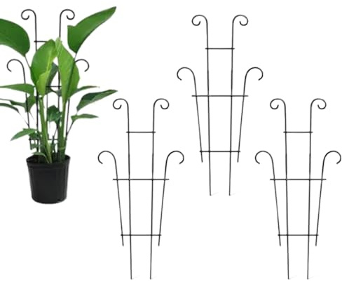 Adjustable Plant Support, Indoor Plant Stand, Rust Proof Trellis Climbing Frame For House Plants, Strong Metal Structure, Plants Care Accessory, Vertical Support Pothos Fruit Vegetable Pots
