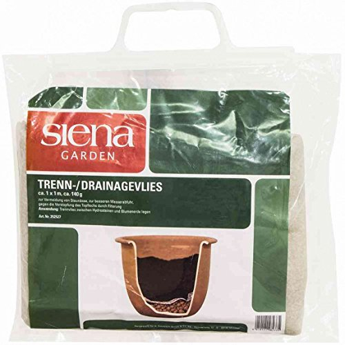 Siena Garden Trennvlies, Gartenvlies, Unkrautvlies, weiß, 1x1m, 252527