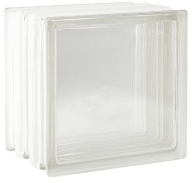 2 pièce Fuchs Design briques de verre vue complète incolore 19x19x15 cm - EI60 (Résistance au EIeu)