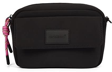 Bolso bandolera de color negro de neopreno para mujer ipira