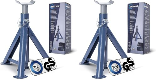 CARTREND 50290 Borriqueta Caballete de Apoyo Caballete para Coche Borriqueta para Coche (Paquete de 2)