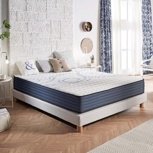 Naturalex Matratze 160x200 cm Perfect Dream Kaltschaummatratze Härtegrad H3/H4 - Öko-Tex Zertifiziert - Latex Blue 7 Zonen Matratze Höhe 30 cm - Made in EU