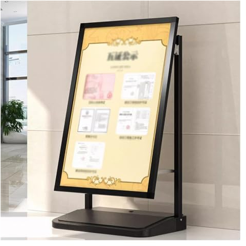 Plakatständer, bodenstehende Display-Schilderhalter, Anzeige von Werbemenü-Bulletins, Plug-in-Aluminiumrahmen zum Ändern der Malansicht von Bulletin-Schildern (Farbe: B-43 x 25 x 1