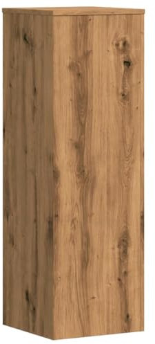 vidaXL Pflanzenständer, Blumenständer Hohle Konstruktion, Dekosäule Podest für Pflanzen Dekoartikel, Blumenhocker Blumensäule, Artisan-Eiche Holzwerkstoff