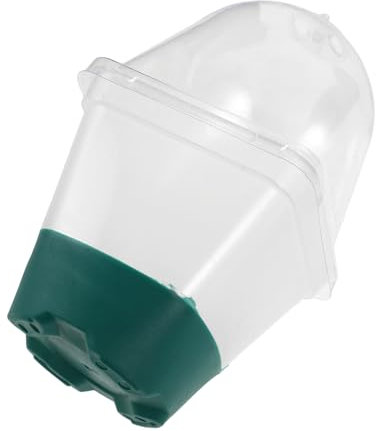 PHENOFICE Vaso da Vivaio per Piante Trasparente in Plastica E Silicone Drenaggio Adatto per Interni E Balconi Piccolo E Riutilizzabile