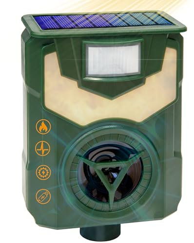 Répulsif ultrasonique extérieur répulsif chats, oiseaux, chiens, sangliers, animaux, jardin, épante, anti-chats, capteur de mouvement, imperméable, charge solaire, USB, protection des animaux de