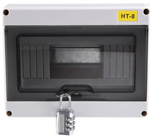 Yominerr HT-8 Way IP65 Mcb Breaker Box (8 Vie) Scatola di Protezione per Circuiti con Interruttore Magnetotermico