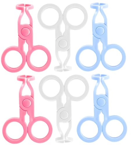 SAFIGLE 6pcs Eyelid Expander Portable Cosmetic Contacts Lens Clamps Remover Tool Lens Applicator Tweezers Lenses Forcep for Eyes Remover Tool Contacts for