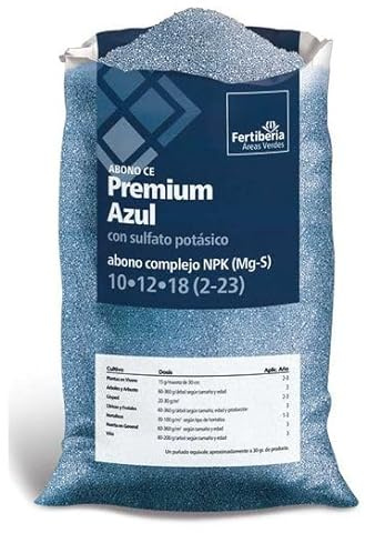 Suinga Abono Granulado Fertilizante Blue Max 12-8-12 de 1 Kg | Rápida Acción | Alta Solubilidad de Fósforo, Nitrógeno y Potasio. Nitrógeno 12%, Fosforo 8%, Potasio 12% | Recomendado para plantas