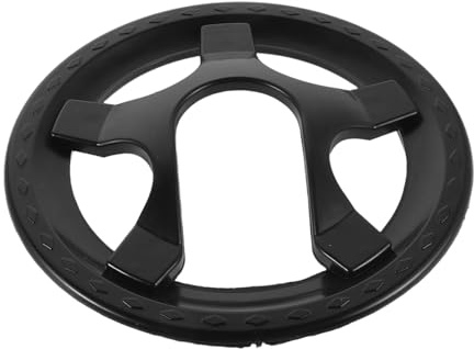GOOHOCHY Protezione per Corona Bicicletta Nero in Plastico 36 Denti 5 Fori Copertura per Catena per Bici da Strada e Fixed Gear Resistente e Facile da Installare
