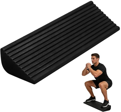 Planche Inclinée, Extenseur Du Mollet, Antidérapante Cale De Squat, Planche D'Équilibre, Cale De Mobilité Pour Jambes Équilibre Yoga Exercice Force Mobilité Flexibilité Entraînement, Noire