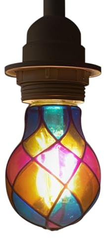 Generico Lampadina Dipinta - 4W E26 LED Lampadina Decorativa,Per Le Decorazioni 'Albero Di Natale | Per Casa Ufficio Appartamento Soggiorno Dormitorio Camera Da E Decorazione Per Finestre