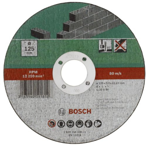 Bosch Mola da Taglio Dritta per Pietra, 115 X 22,23 X 3 mm