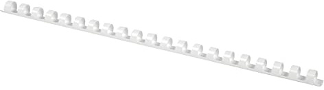 Binding Combs Office Products A4 14mm (115 Sheets) 100 Pcs White/Presentation/Type-21 Rings/Kind-Spiral/Material-Plastic/Colour-White/Format-A4 / Size-14mm