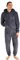 CityComfort Herren Overall Jumpsuit, One Piece Anzug Fleece Onesie Herren Flauschig Einteiler Schlafanzug Herren und Teenager Jungen M-XL, Geschenke für Männer (XL, Grau)