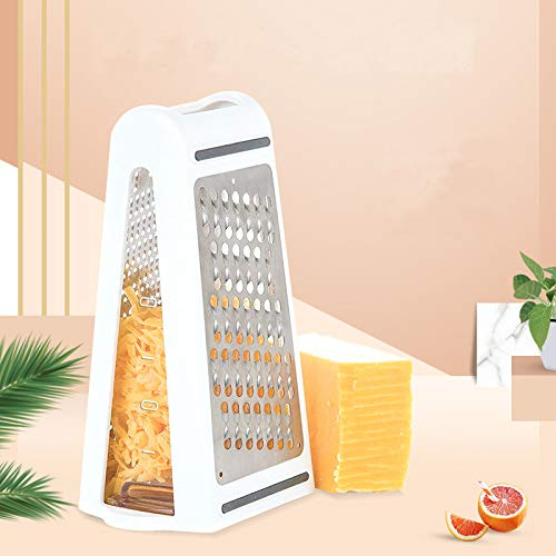 Grattugia da cucina Grattugia per formaggio, grattugia per zenzero e coperchio per lama di limone Acciaio inossidabile - Alte prestazioni - per verdura, frutta, formaggio, cioccolato