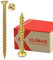 KLIMAS Holzschrauben Torx - Spanplattenschrauben Gelb - Senkkopfschrauben - Terrassenschrauben - Universalschrauben - Dachkonstruktion Schrauben Set - Holzschrauben 4x30 mm 500 Stück