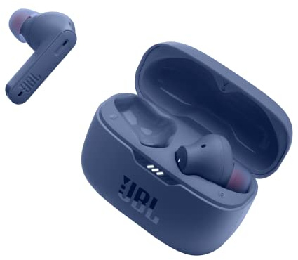 JBL Tune 230NC TWS - True Wireless In-Ear Headphones, Active Noise Cancelling with Smart Ambient, JBL Pure Bass Sound, 4 mics for perfect voice calls, IPX4, 40Hrs of battery life (Blue)
