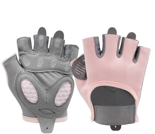 flintronic Fitness Gloves, Women's Sports Gloves, Breathable Training Gloves with Microfiber Fabric, Non-Slip Silicone, Gym Gloves for Strength Training, Cycling, Pull-Ups