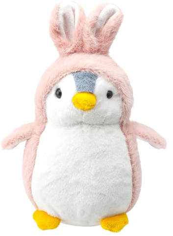 ZMDMAH Kuscheltier Pinguin Plüschtier für Mädchen, Rosa Hasenohren Pinguin, Stofftier Schmusetier zum Kuscheln & Spielen, Plüschtier Pinguin Geschenk, Penguins Plush Für Mädchen (Rosa, 20cm)