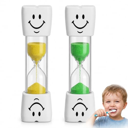 NYVOR Clessidra per lavarsi i denti dei bambini, 3 minuti, timer per lavarsi i denti, durevole, per la gestione del tempo, infrangibile, impermeabile, per la pulizia dei denti, per cucina, ufficio