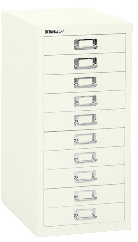 Bisley H2910NL 59 cm Home 10 Multi-Drawer - Chalk