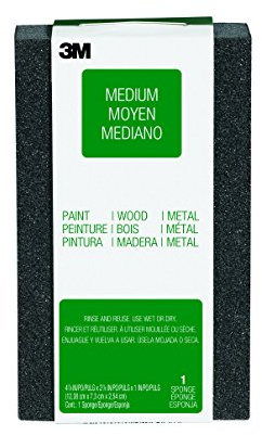 3M 68022 Schleifschwamm, vierseitig beschichtet, Soft, Fine, 68 mm x 100 mm x 26 mm (100-er Pack)
