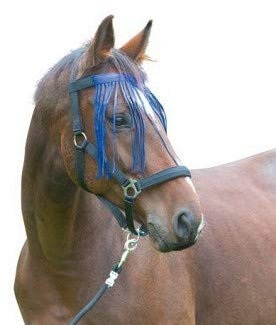 Kerbl Fliegenfransenband mit Velcro- Verschluß, blau, Full