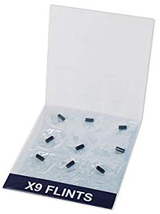 Clipper Lot de 18 pierres à feu Conviennent pour tous les types de briquets, y compris les briquets tempête