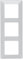 LEGRAND, Valena Life 754004 Cadre de finition triple en thermoplastique sans halogène pour montage horizontal et vertical, à clipser sur les inserts Valena, couleur : blanc ultra