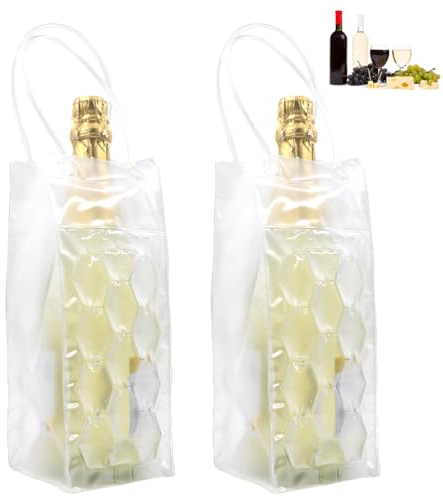 Rapid Ice - Borsa refrigerante per bottiglie di vino in gel, borsa per congelatore, vodka, tequila, refrigeratore