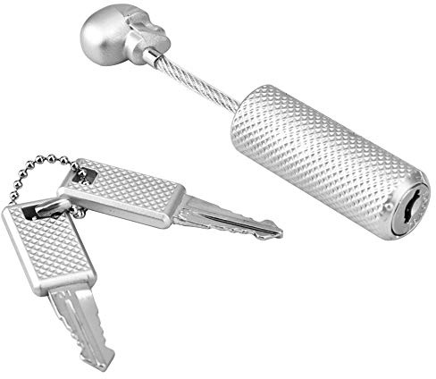 Cerradura del Equipaje, Cerraduras de la Aduana de la Cuerda de Alambre, Cerraduras de Cable Rectas Flexibles para Gimnasio, Escuela, Casilleros, Exteriores, Aprobado por la TSA(Plata)
