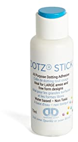DIAMOND DOTZ 2524558 Diamond Painting Kleber, Dotz Stick, 75ml transparenter Flüssigkleber, ideal für verschiedene Oberflächen, Diamant-Malerei Zubehör