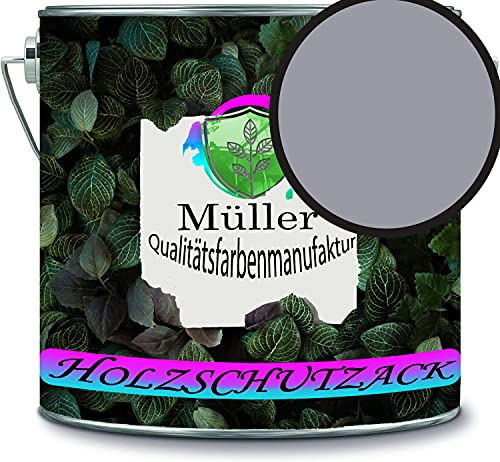 Müller - Vernice protettiva per legno, resistente alle intemperie, protezione a lungo termine dagli agenti atmosferici, colore grigio segnaletico, RAL 7004