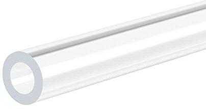 sourcing map PVC Transparent Rohr, Innendurchmesser 6mm Durchmesser 10mm LÄNGE 305mm Acryl Kunststoffrohr für Lampenbau, Stehlampen, Möbel 4Stk.