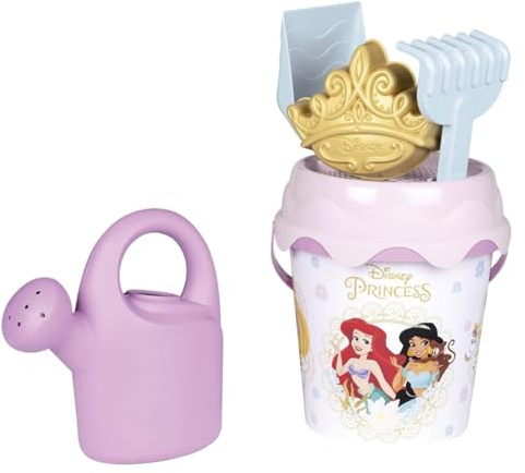 Smoby - Disney Princesses - Seau de Plage Garni - Arrosoir + Moule à Sable - Dès 18 Mois - 862171