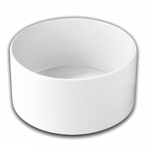 Wilmax - Schale aus Porzellan - 3630ml - Salatschüssel - Weißer Schüssel für Snacks, Salat - Ø 23cm- Obstschale - Müsli-Schale - Elegant und Kratzfest - Ideal als Geschenk