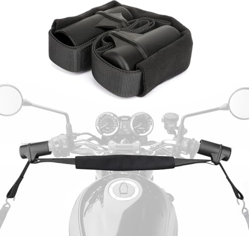Motorcycle Handlebar Straps for 32 Handlebars, Motorcycle Handlebar Tie Down Straps for Mopeds, Scooters, Bikes with Fairing, Handlebar Straps for Hauling Bike