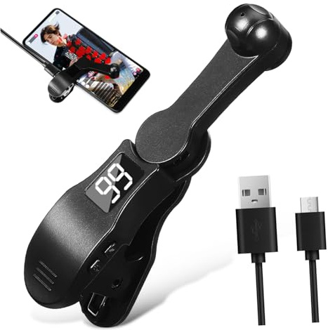 Housoutil Automatischer Bildschirmklicker Für Smartphone Mit Usb Anschluss Einstellbarer Geschwindigkeit Faltbar Und Leise Zubehör Für Live Streaming Und Gaming