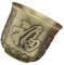 MUCKLILY Tazza Rame Intagliato Coppa Decorativa per Accessorio e Ristorante Design Vintage