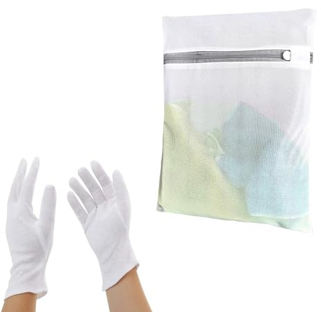 5 Pairs White Cotton Gloves ，Cotton Gloves for Eczema,Washable White Gloves for Hand Spa and Coin Jewelry Inspection, Checking Gloves,Serving Gloves Stretchable Lining Gloves Moisturizing Gloves wit