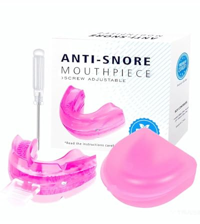 DAFNE Bite Bruxismo Notturno,Anti Russamento bite dentale,Bite Antirussamento Uomo e Donna,Design Comodo e Riutilizzabile,Facile da Usare,Migliora la Qualità del Sonno(rosa)