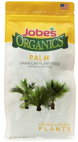 Jobe’s Organics Granular Fertilizer, Organic Fertilizer for Palm Trees and Plants, 4 lbs Bag