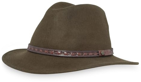 Sunday Afternoons Rambler Wool Felt Hat UPF 50+, Olive, L