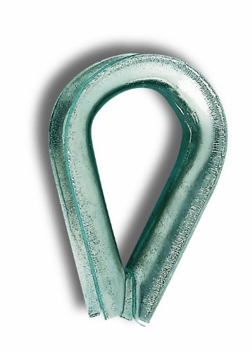 Chapuis VCS3 Lote de 2 guardacabos - Acero galvanizado - Para cable de 9 mm de diámetro